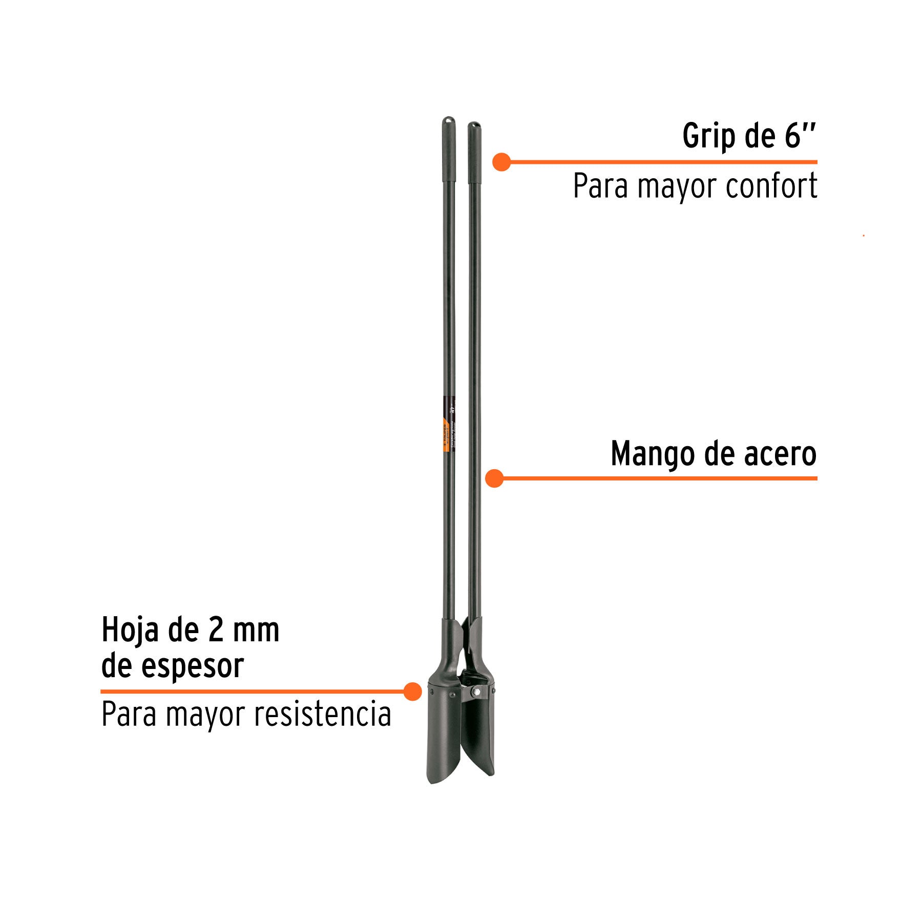 Eje corto para carretillas 1 llanta EXPERT TRUPER y PRETUL