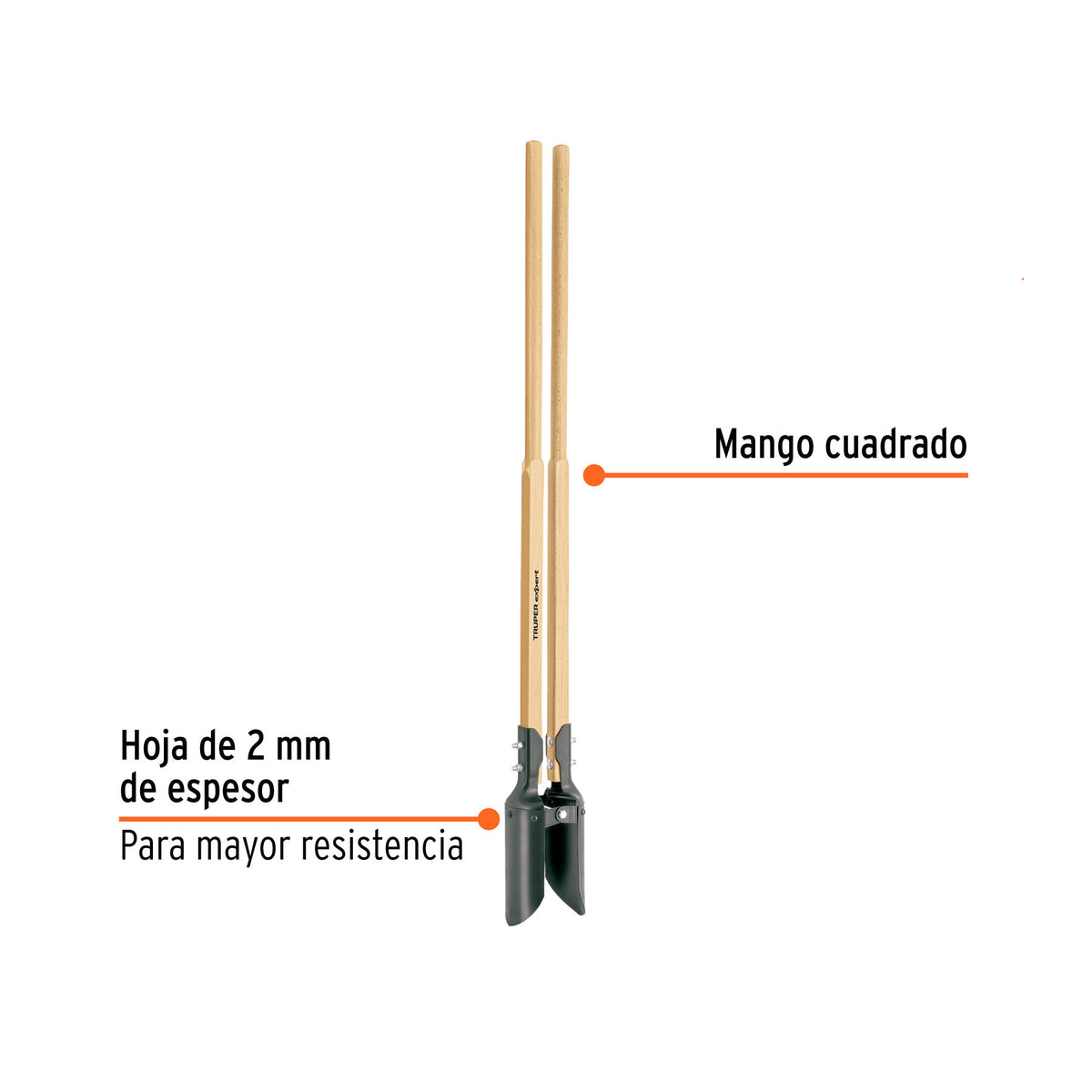 Eje corto para carretillas 1 llanta EXPERT TRUPER y PRETUL