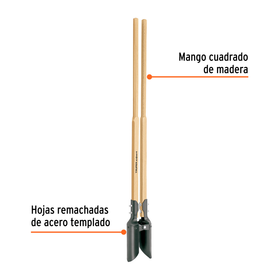 Cavador mangos de madera 48', Truper Expert