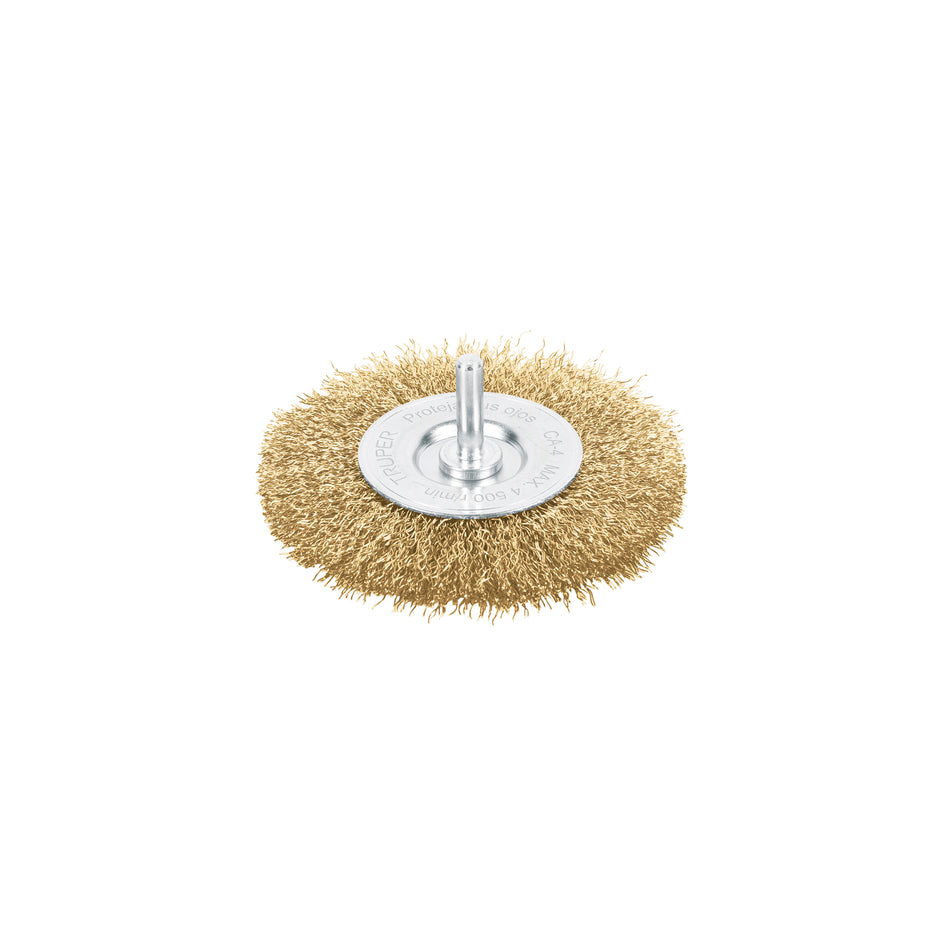 Carda circular alambre grueso para taladro Truper 4"