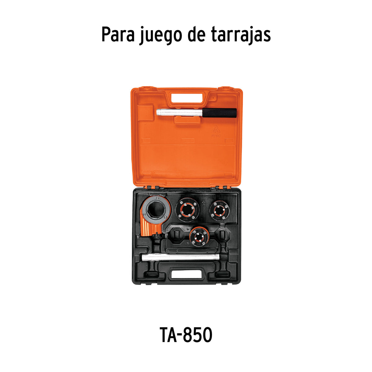 Juego de 4 tarrajas para tubo de 1/2" a 1" Truper