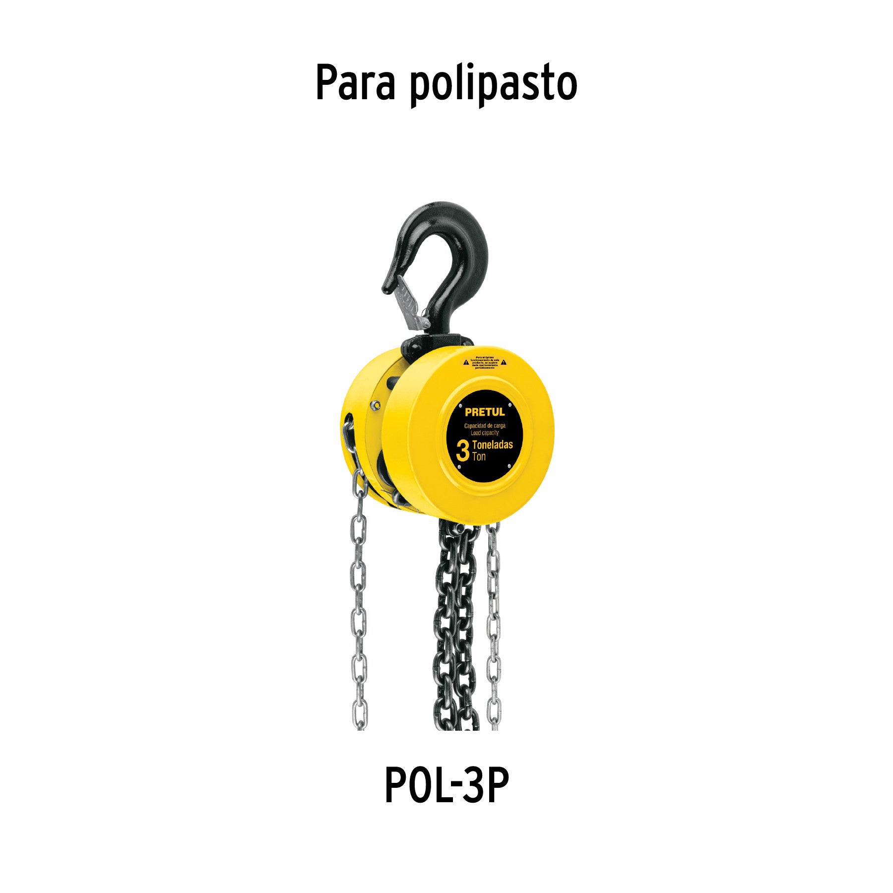Cadena para polipasto POL-3P, Pretul