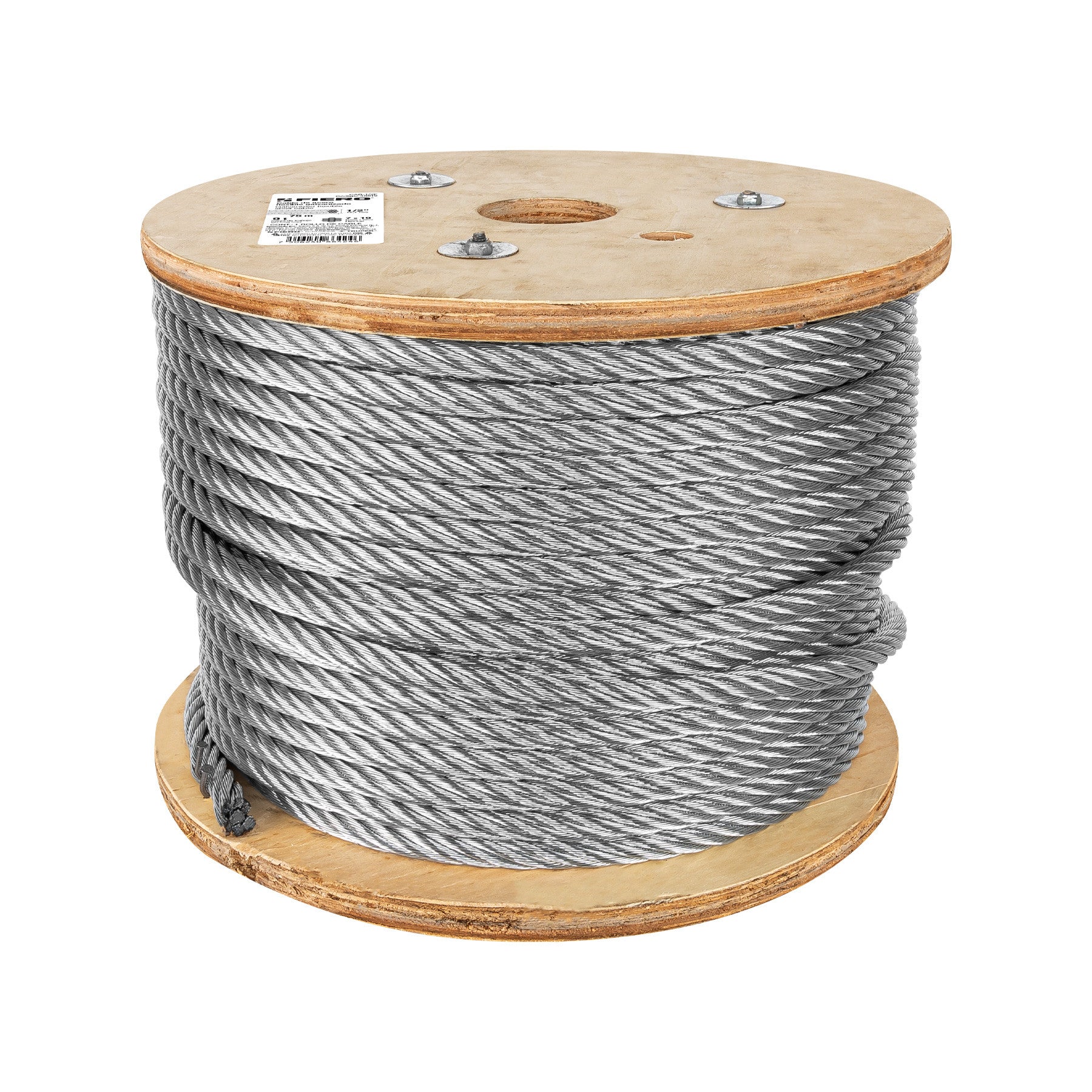 Metro de cable flexible 1/2' de acero 7x19 hilos, 75 m 1/2', 75 m