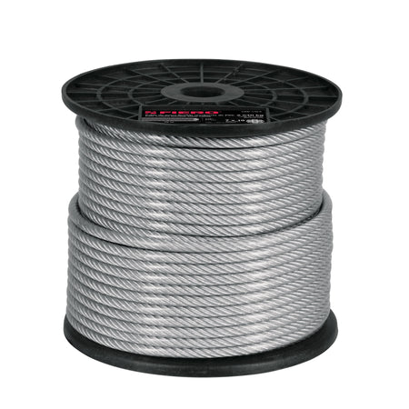 Metro cable flexible 1/4' acero 7x19 recubierto PVC, 75 m 1/4', 75 m