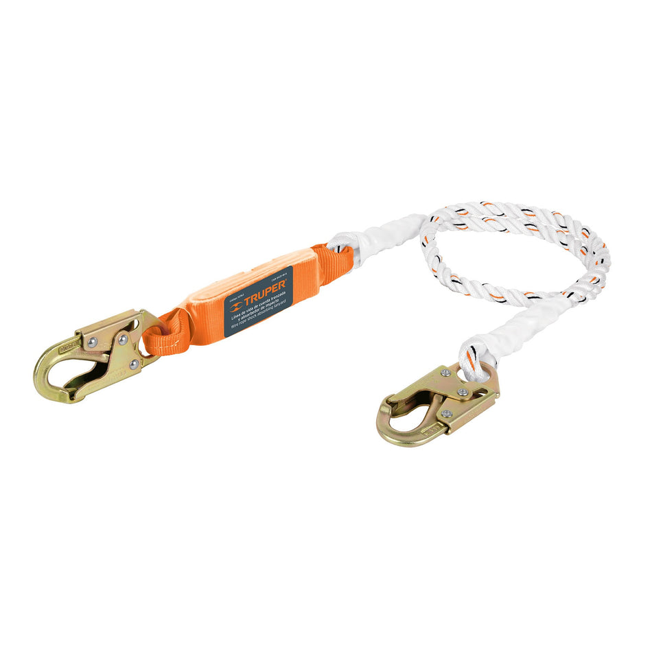 Linea de vida 1.8m cuerda poliester absorbedor impactoANSI