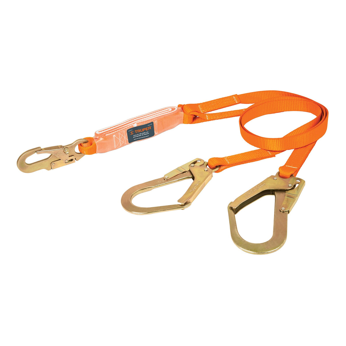 Linea de vida absorbedor impacto doble brazo gancho grande