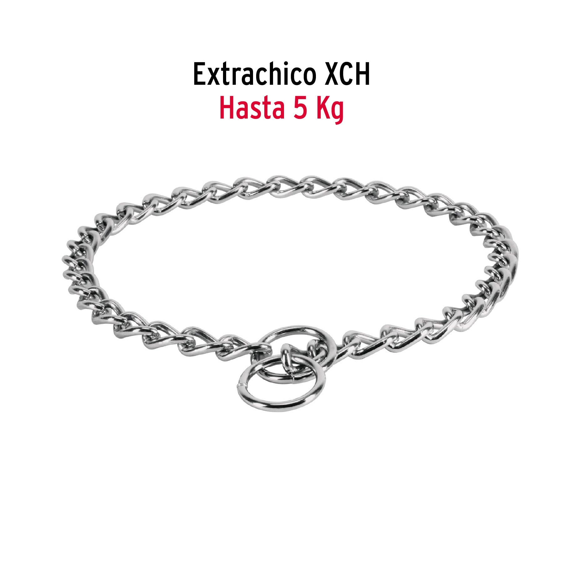 Collar de entrenamiento para perro, 45 cm, eslabón 2 mm 45 cm, 2 mm