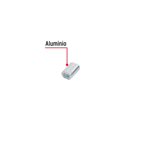 Bolsacasquillos dobles de aluminio FIERO 1/16"