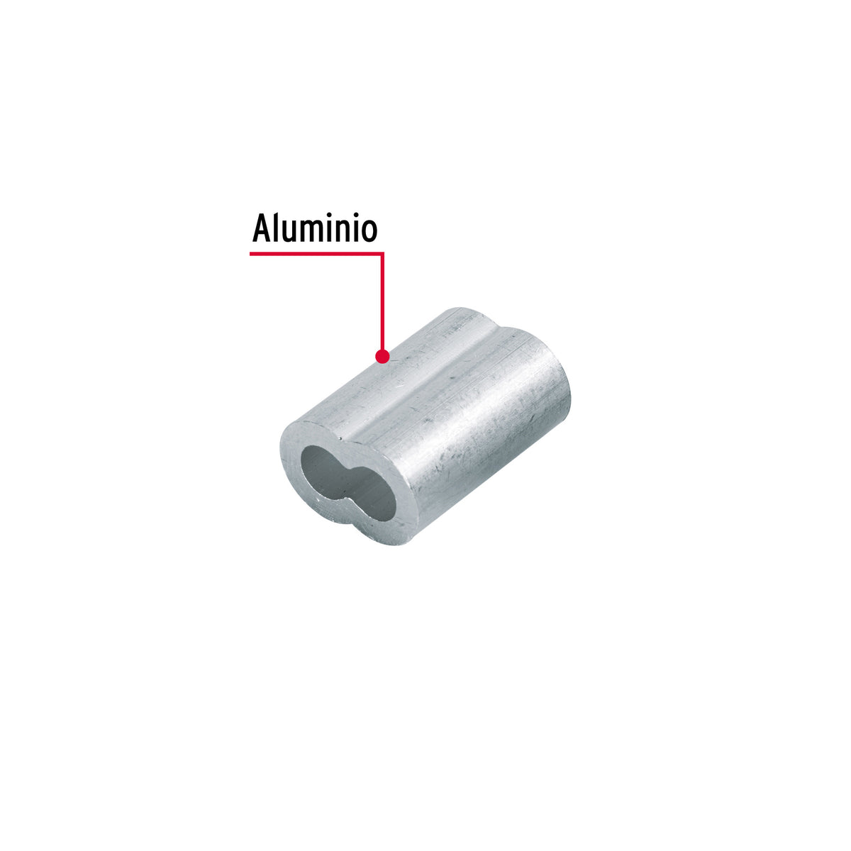 Bolsacasquillos dobles de aluminio FIERO 1/4"