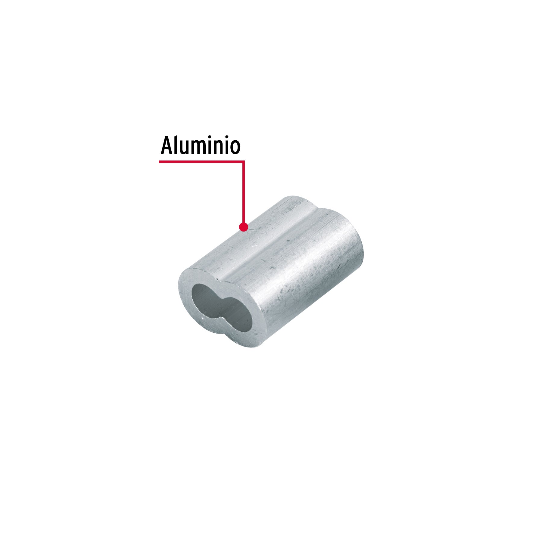 Bolsacasquillos dobles de aluminio FIERO 1/4"