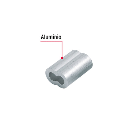 Bolsacasquillos dobles de aluminio FIERO 1/4"