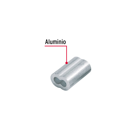 Bolsacasquillos dobles de aluminio FIERO 3/16"