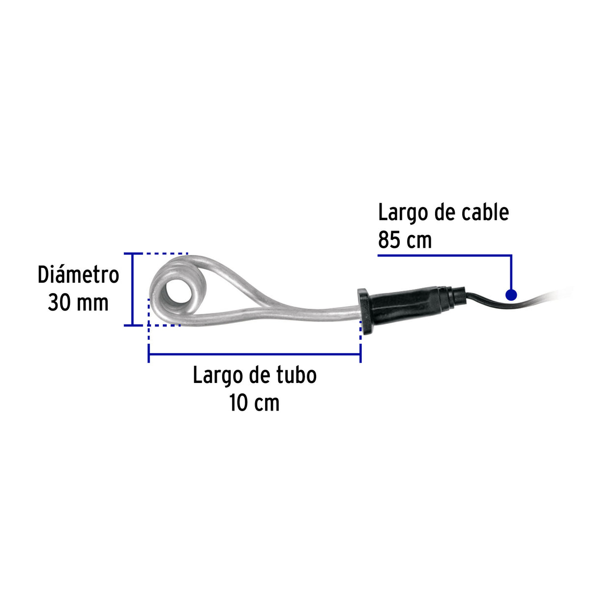 Calentador de inmersion p/agua #1 de 8 L 400 W Volteck