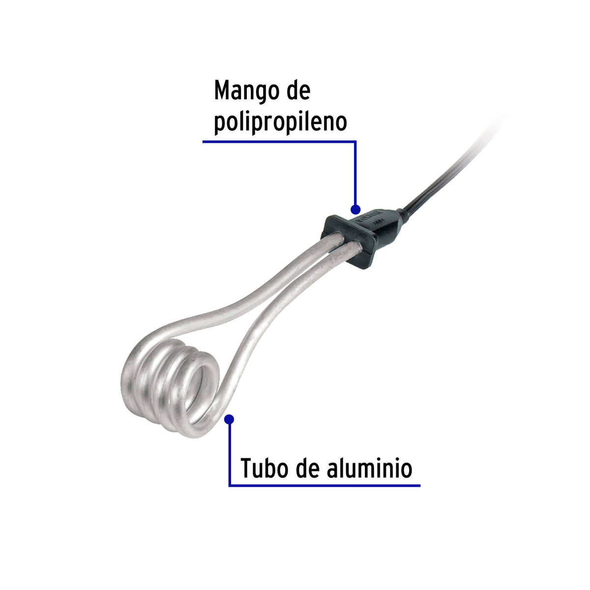 Calentador de inmersion p/agua #4 de 15 L 750 W Volteck