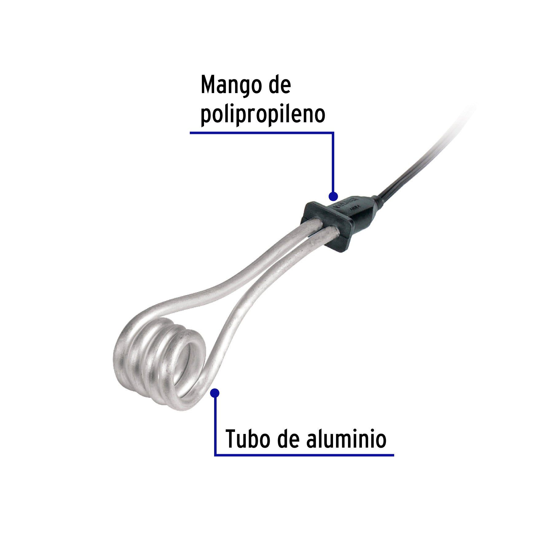 Calentador de inmersion p/agua #4 de 15 L 750 W Volteck