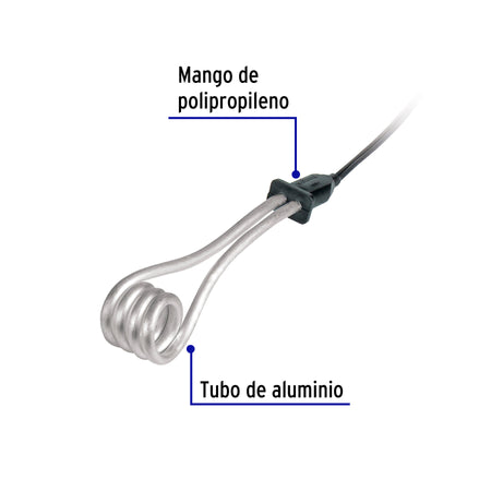 Calentador de inmersion p/agua #4 de 15 L 750 W Volteck