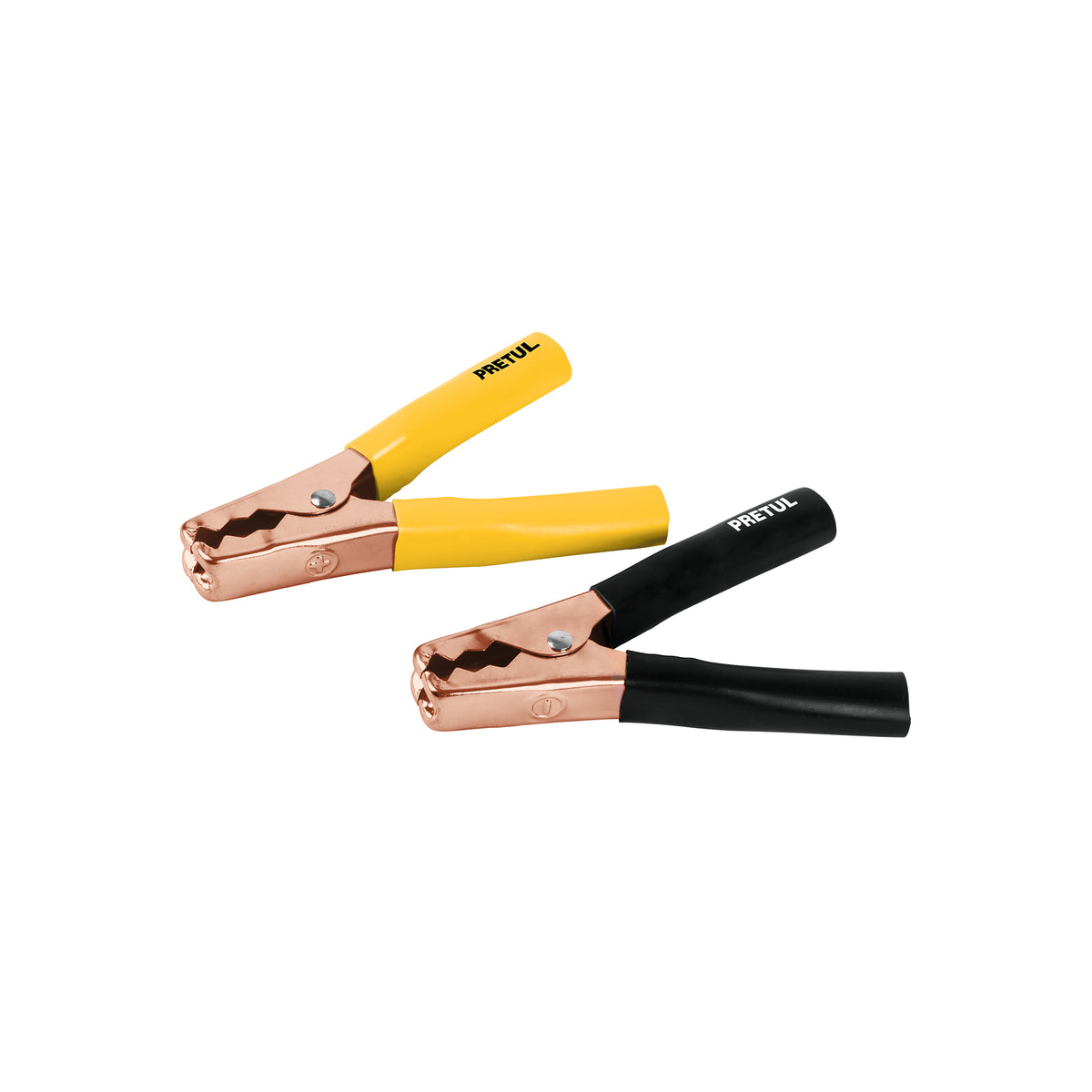 Caballete con 2 caimanes para cables pasa corriente Pretul