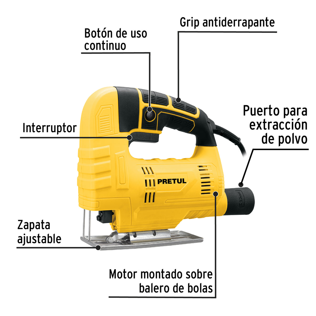 Sierra caladora 400W PRETUL