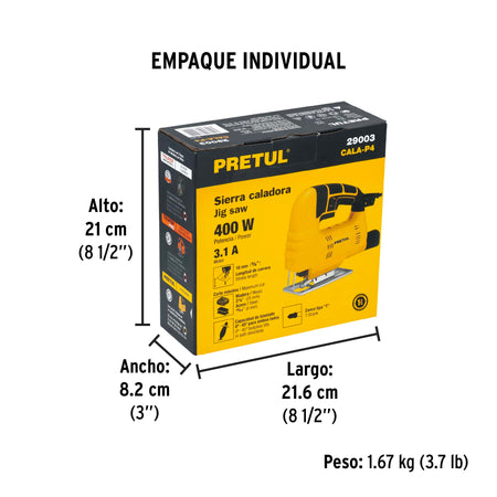 Sierra caladora 400W PRETUL