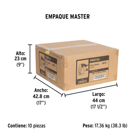 Sierra caladora 400W PRETUL