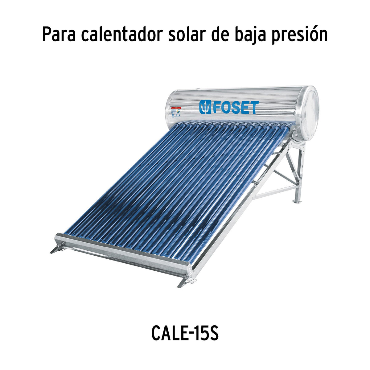 Caja c/15 tubos p/calentador solar CALE-15S, FOSET