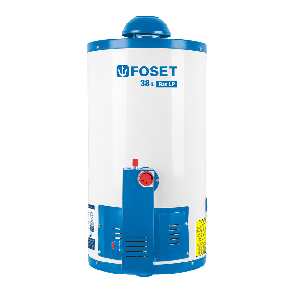 Calentador de depósito, 38L, 1 servicio, gas natural, FOSET