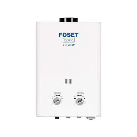 Calentador instantáneo, 5L, 1 servicio, gas LP, FOSET BASIC