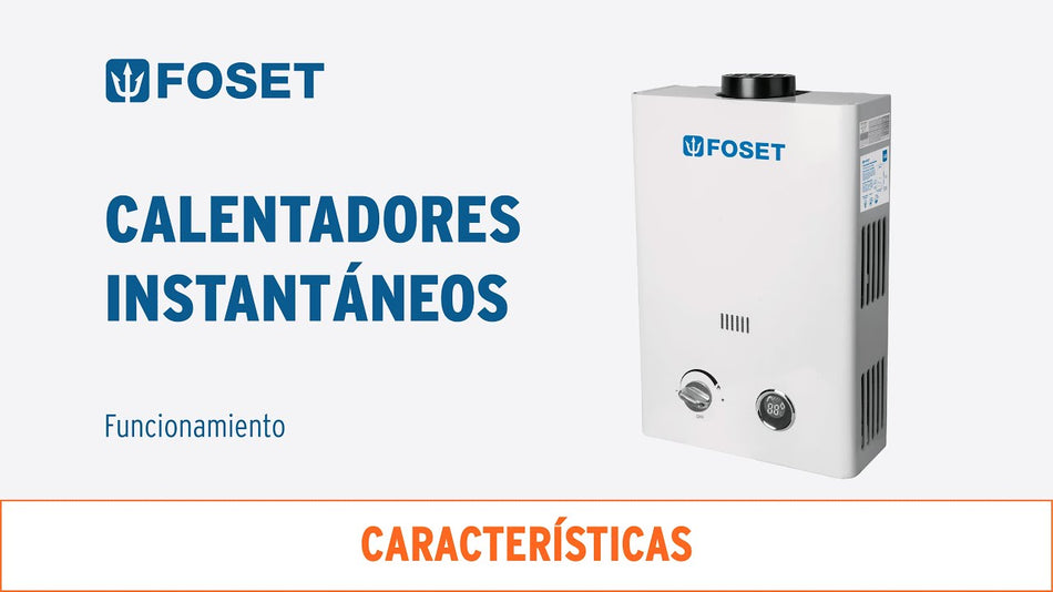 Calentador instantaneo 6L 1 servicio gas LP FOSET