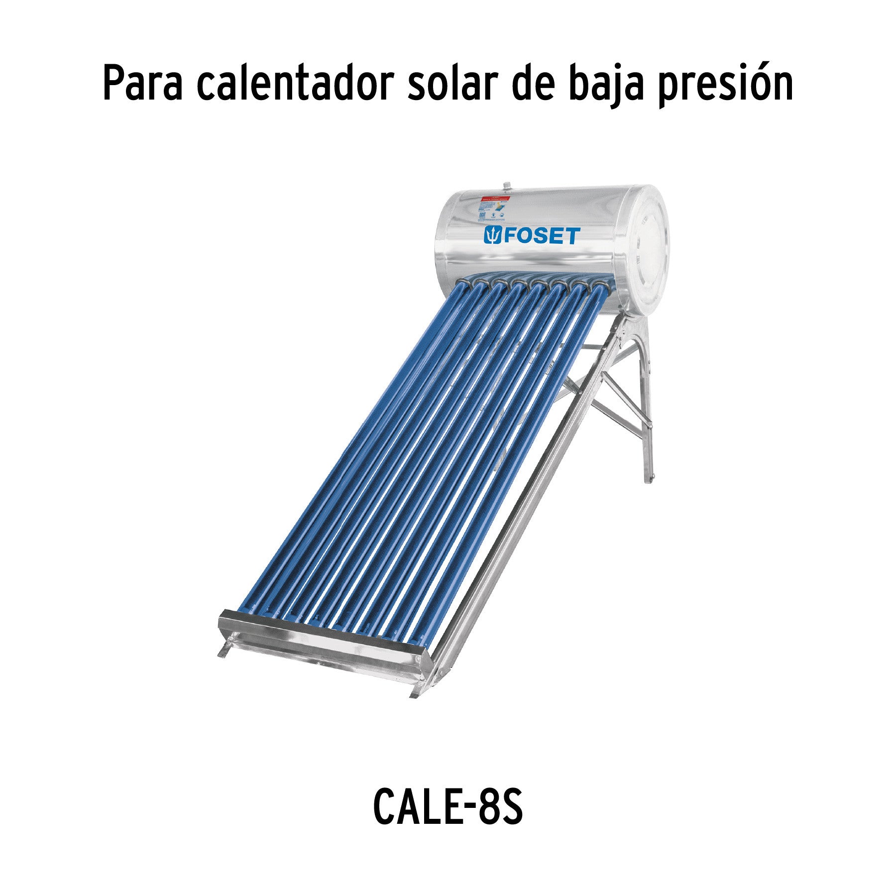 Caja c/8 tubos p/calentador solar CALE-8S, FOSET