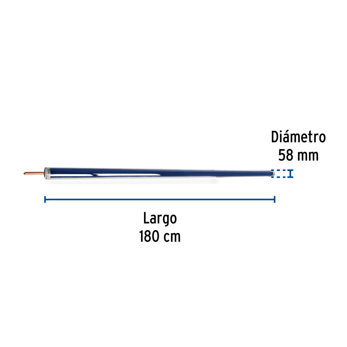 Tubo de repuesto para calentador solar heat pipe, FOSET