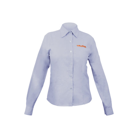 Camisa manga larga para mujer azul M Truper