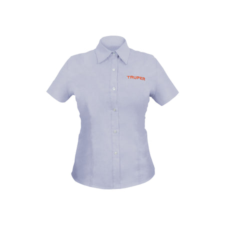 Camisa manga corta para mujer, blanca, M, Truper