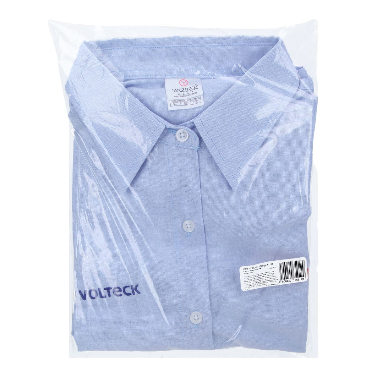 Camisa manga corta para mujer, blanca, EG, Truper