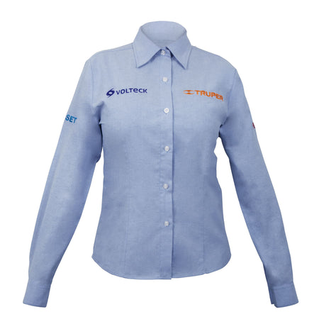 Camisa manga larga para mujer, blanca, EG, Truper