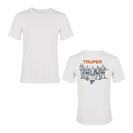 Playera cuello redondo para hombre, azul, CH, Truper