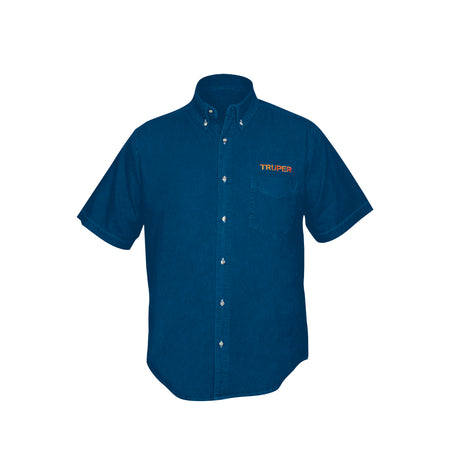 Camisa de mezclilla manga corta para hombre, EEG, Truper