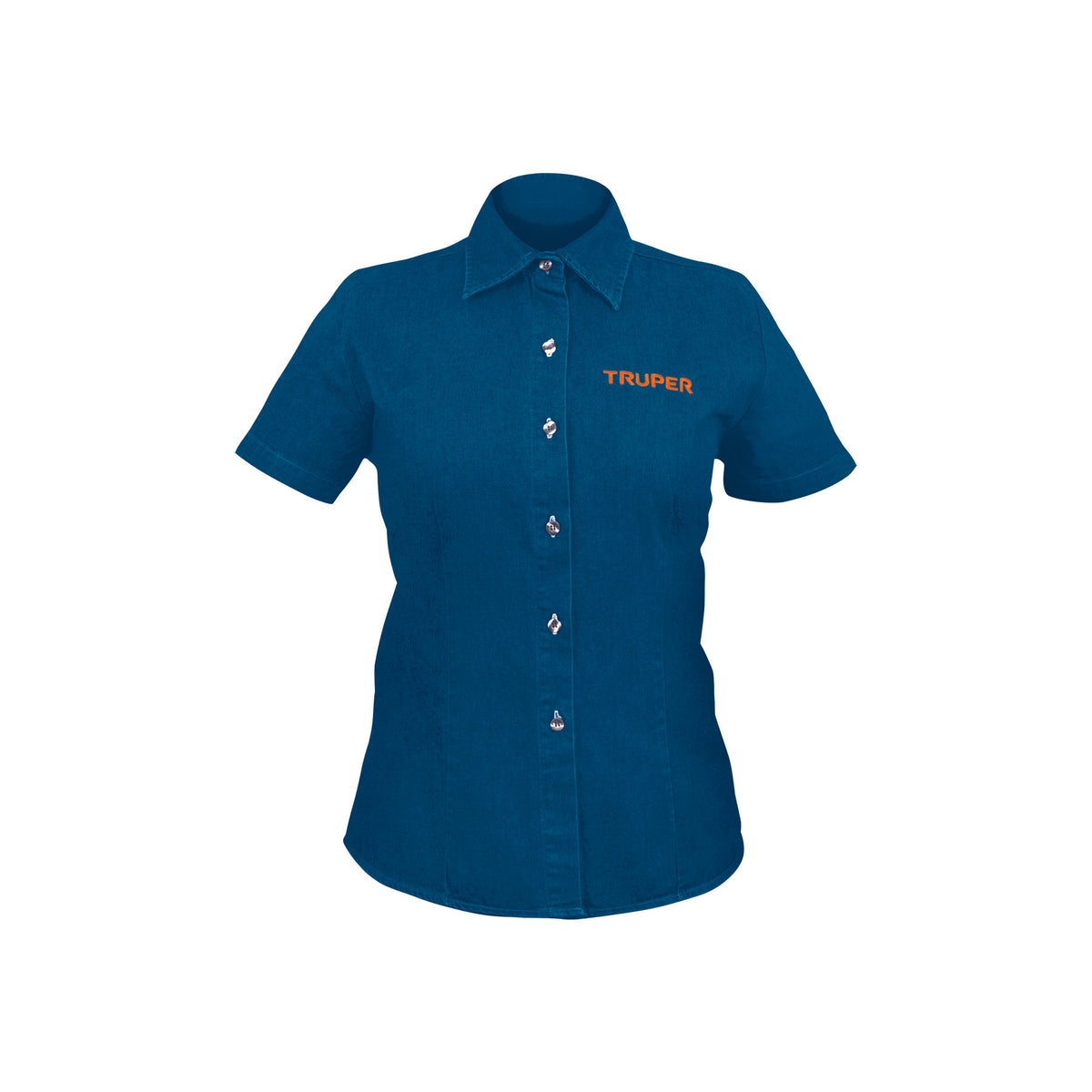 Camisa de mezclilla manga corta para mujer, CH, Truper