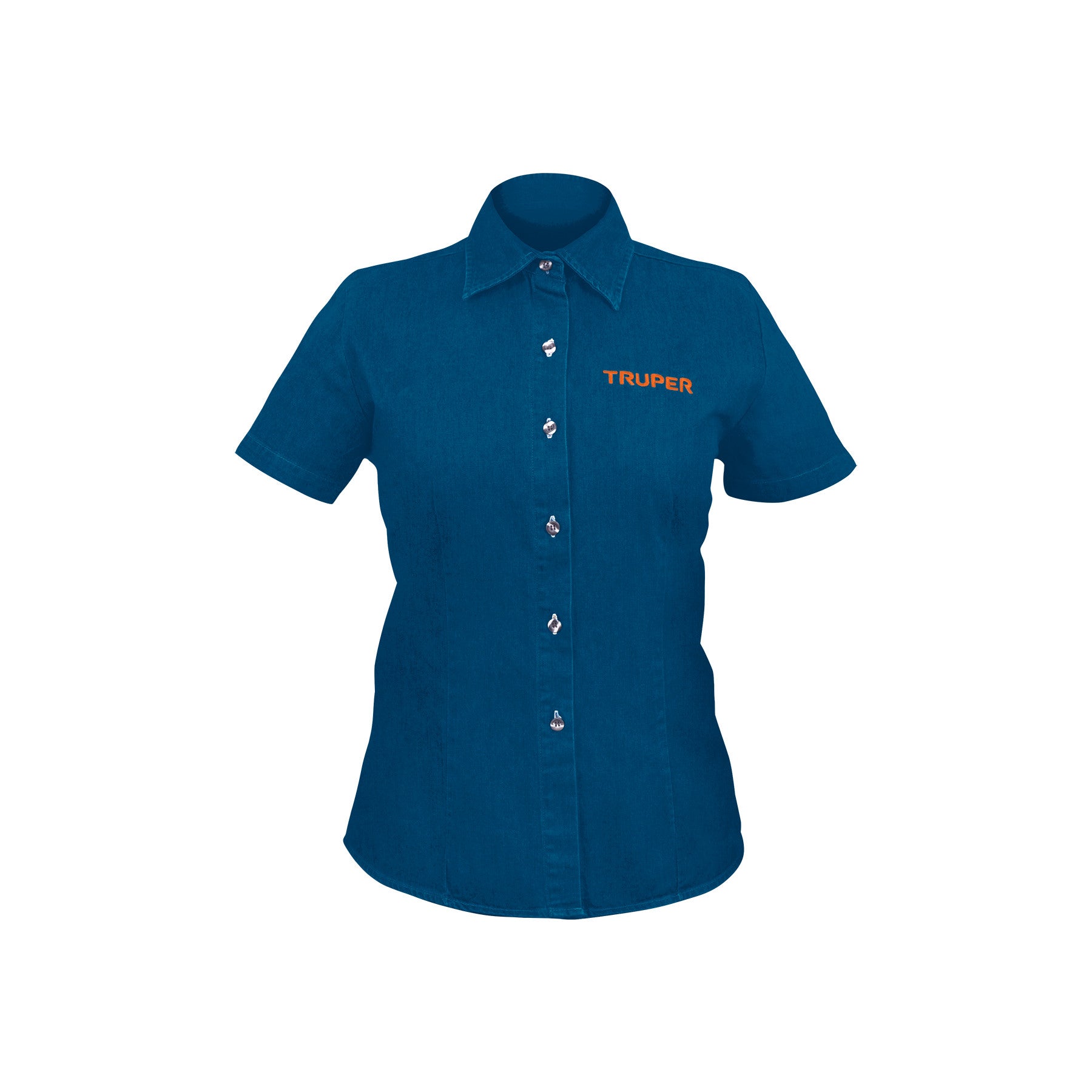 Camisa de mezclilla manga corta para mujer, CH, Truper