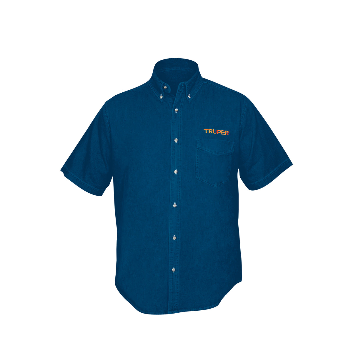 Camisa de mezclilla manga corta para mujer, EG, Truper