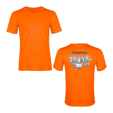 Playera cuello redondo para hombre G Truper naranja