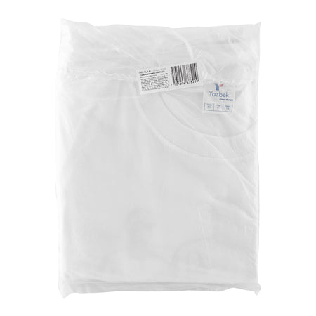 Playera cuello redondo para hombre, blanca, EG, Volteck