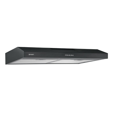 Campana extractora 75 cm, empotrable, negra, FOSET