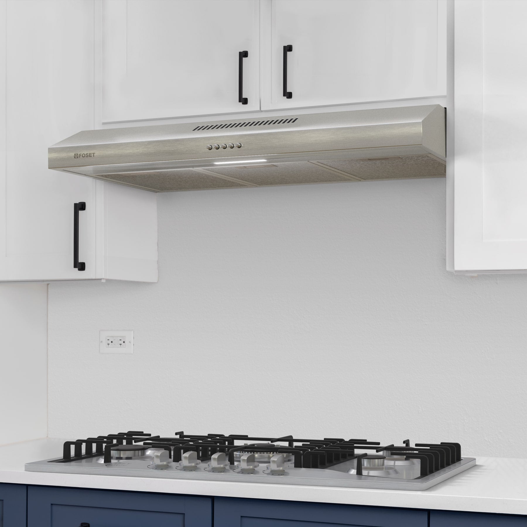 Campana extractora empotrable acero inoxidable FOSET 80 cm