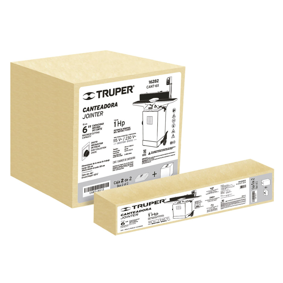 Canteadora de piso 6" 1 HP (750 W) Truper