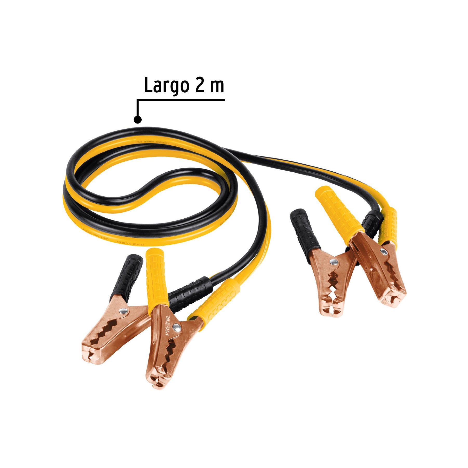 Cables pasa corriente 2 m 125 A 10 AWG Pretul