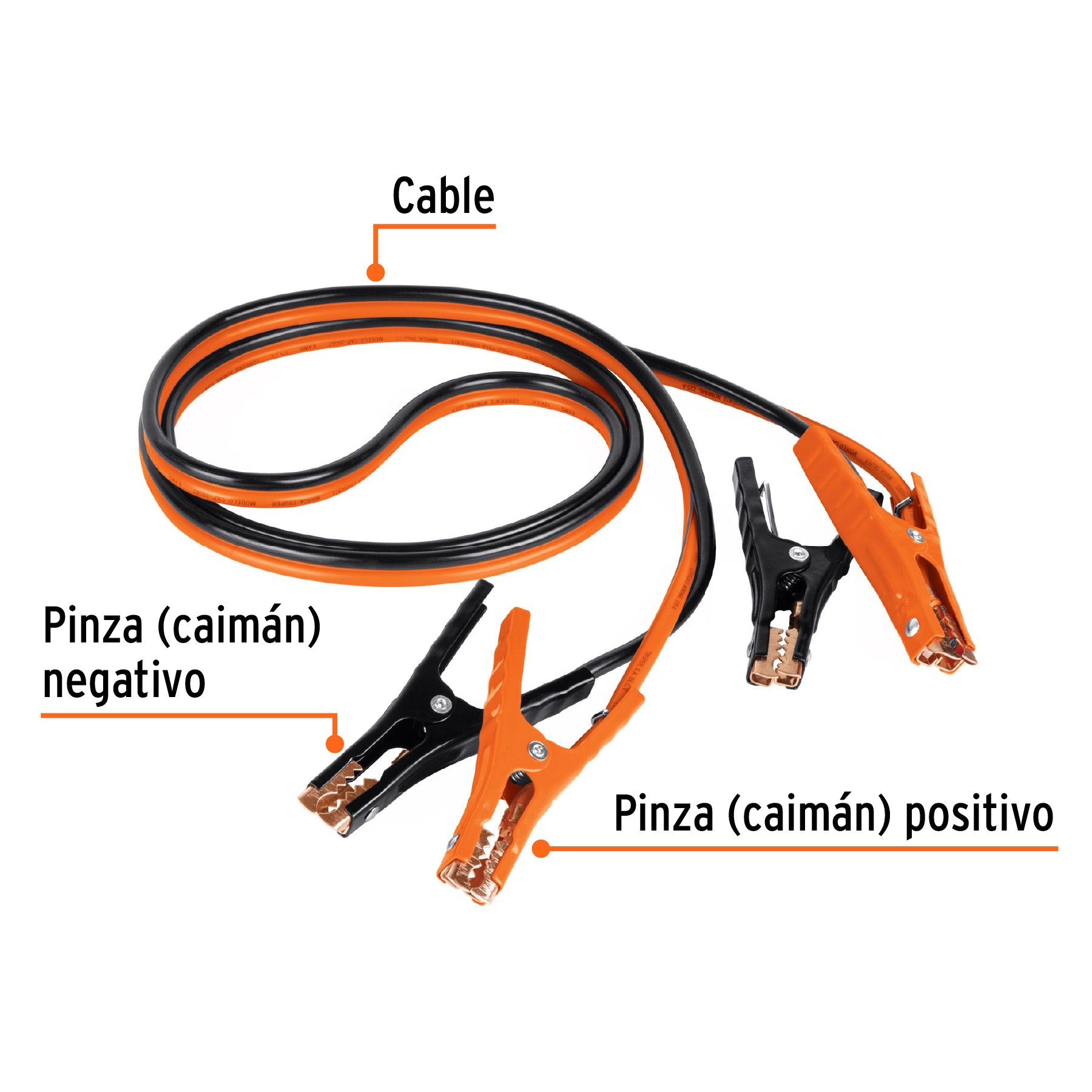 Cables pasa corriente 3 m 225 A 8 AWG con funda Truper