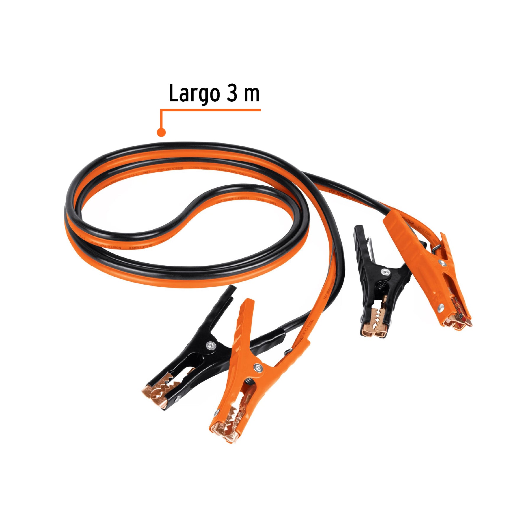 Cables pasa corriente 3 m 225 A 8 AWG con funda Truper