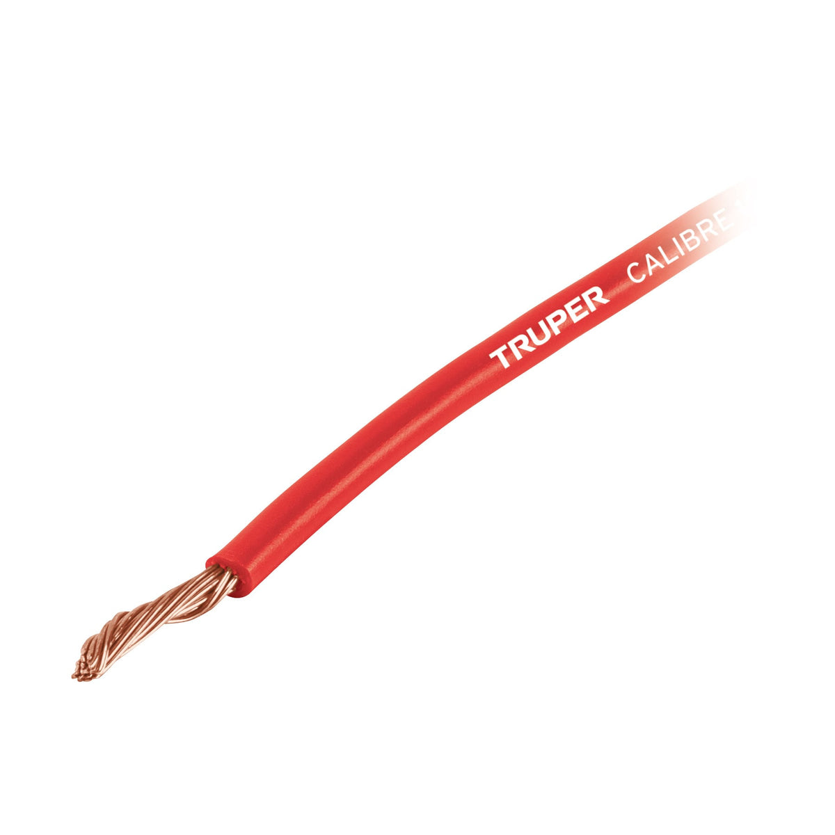 Carrete con 3.5 m de cable primario rojo calibre 12, Truper