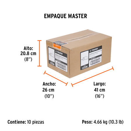 Cargador de baterías de 12 a 20V, enchufe tipo C, TRUPER PRO
