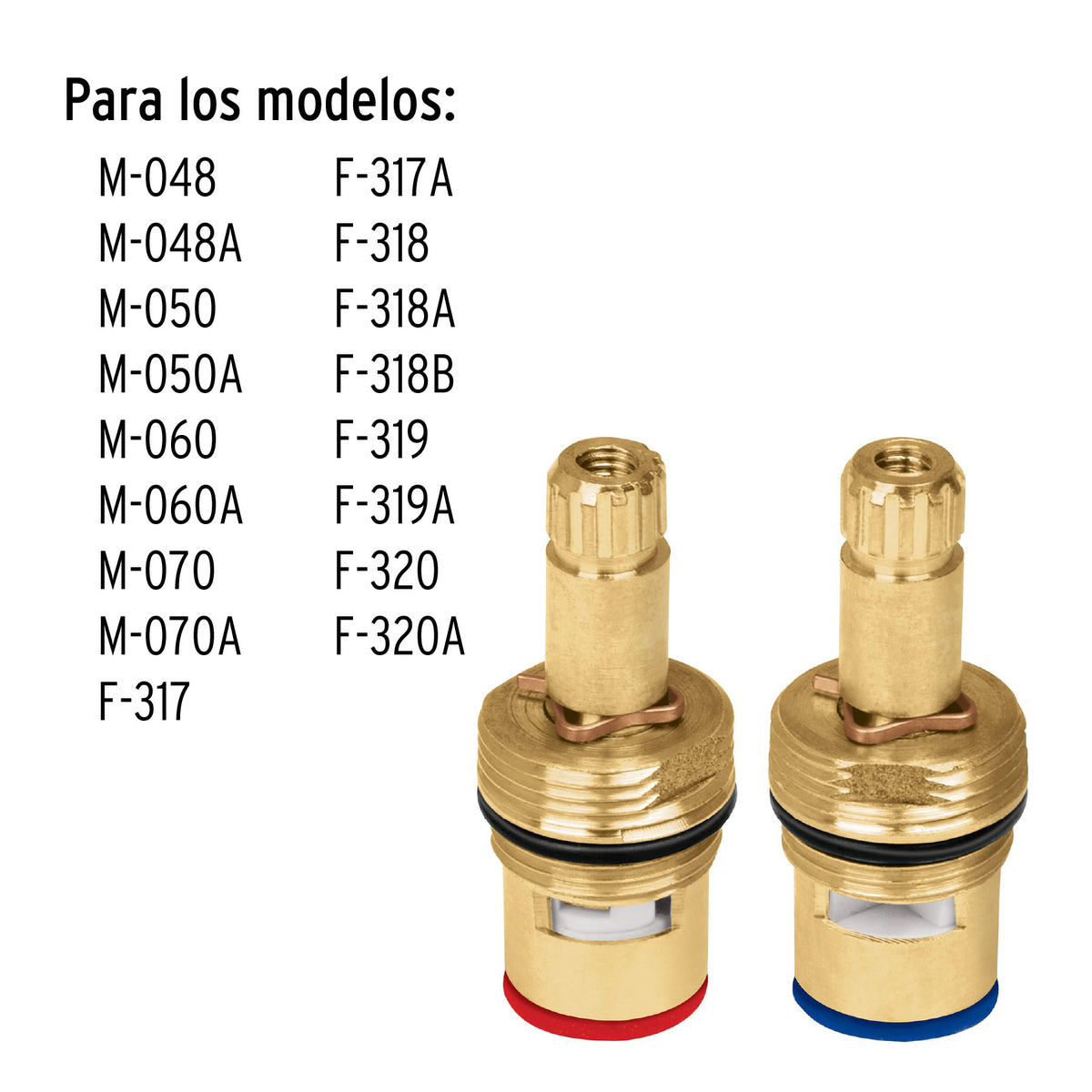 Bolsa con 2 cartuchos ceramicos para mezcladoras FOSET